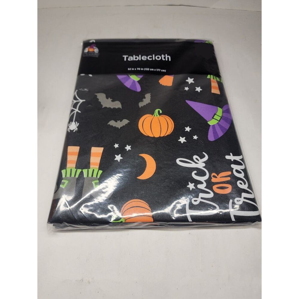 Happy Halloween Vinyl Tablecloth Halloween trick or treat Rectangle 52X70